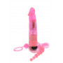 Набор розовых гелевых стимуляторов: вибратор, анальные шарики, кольцо