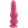 Розовый анальный фаллоимитатор-реалистик - 21 см.