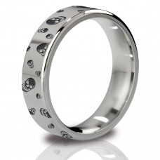 Стальное эрекционное кольцо с гравировкой Duke - 5,5 см.