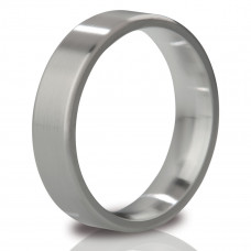 Матовое стальное эрекционное кольцо Duke - 5,5 см.