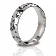 Стальное эрекционное кольцо с гравировкой Earl - 5,1 см.