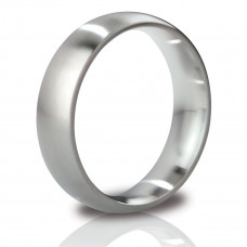 Матовое стальное эрекционное кольцо Earl - 5,5 см.