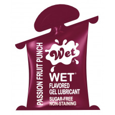 Лубрикант Wet Flavored Passionait Fruit Punch с ароматом маракуйи - 10 мл.