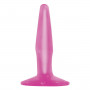 Маленькая розовая анальная пробка Basix Rubber Works Mini Butt Plug - 10,8 см. (Pipedream PD4260-11)