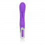 Фиолетовый вибратор Embrace Bunny Wand - 21 см.
