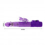 Фиолетовый хай-тек вибратор с ротацией и возвратно-поступательным движением - 24 см. (Baile BW-037251-0603)