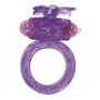 Фиолетовое виброкольцо на пенис Flutter-Ring 