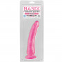 Розовый фаллоимитатор c присоской Basix - 20,3 см.