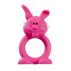 Розовое виброкольцо на пенис Rude Rabbit 