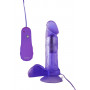 Фиолетовый вибратор на присоске LOVERBOY LOUIS - 16,5 см.