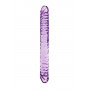 Фиолетовый двухголовый фаллоимитатор TWICE AS NICE - 29 см. (Toy Joy 3006009221)