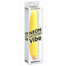 Желтый водонепроницаемый вибратор Neon Luv Touch Vibe - 17 см.