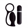 Чёрная вибровтулка MENZSTUFF ASS CORK SMALL - 7,5 см. (Dream Toys 20909)