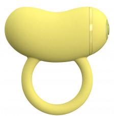 Желтое виброкольцо на пенис ENZO COUPLES RING