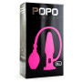 Розовая надувная вибровтулка POPO Pleasure - 10 см.