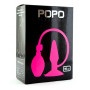Надувная анальная втулка POPO Pleasure розового цвета - 10 см.