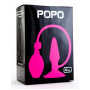 Розовая надувная втулка POPO Pleasure - 12 см.