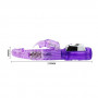 Фиолетовый ротатор-кролик с клиторальным отростком - 21,5 см.