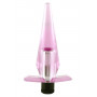 Розовая анальная пробка с вибрацией - 12 см.