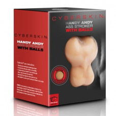 Реалистичный мастурбатор-попка с мошонкой Handy Andy Ass Strocker With Balls 