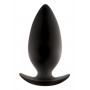 Большая чёрная анальная пробка Renegade Spades  для ношения - 10,1 см.
