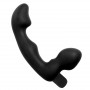 Безремневый черный страпон со стимуляцией G-точки Karma Strapless G-Spot Vibe - 16,5 см.