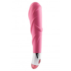 Розовый вибратор Lovely Vibes Laced - 18,5 см.