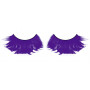 Фиолетовые ресницы из перьев