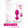 Розовые перезаряжаемые вагинальные шарики Swan Clutch с вибрацией