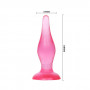 Розовая анальная пробка с присоской - 13,8 см.