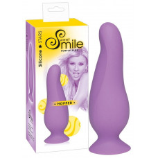 Фиолетовая анальная втулка Smile Hopper - 10 см.