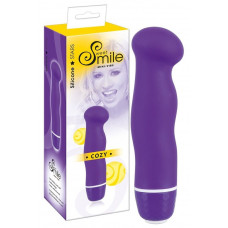 Фиолетовый вибратор Smile Mini Cozy - 13 см.