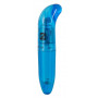 Синий вибратор для массажа G-spot - 12,5 см.