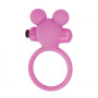 Розовое эрекционное виброкольцо TEDDY COCKRING SILICONE  (Toyz4lovers T4L-00801785)