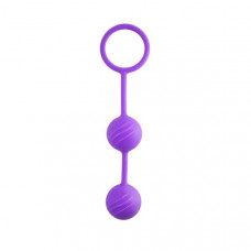 Фиолетовые вагинальные шарики с кольцом