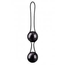Черные вагинальные шарики в сцепке Pleasure balls Deluxe