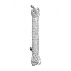 Белая веревка для бандажа Kinbaku Rope - 5 м.