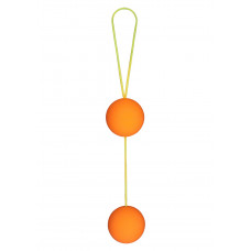 Веселенькие оранжевые вагинальные шарики Funky love balls