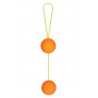 Веселенькие оранжевые вагинальные шарики Funky love balls