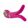 Ярко-розовый анатомический вибромассажер Fun Toys Gvibe 2 - 18 см.