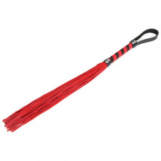 Мягкая плеть c красными шнурами Devil Lash - 58 см.
