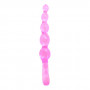 Розовый анальный стимулятор-цепочка - 22 см. (Baile BI-040004-0101S)