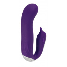 Фиолетовый вибратор Sweet Smile Purple Vibrator Hands-Free - 18 см.