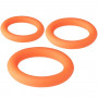 Набор из 3 оранжевых эрекционных колец NEON STIMU RING SET