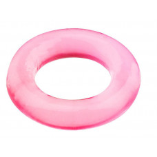 Розовое эрекционное кольцо BASICX TPR COCKRING PINK
