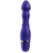 Фиолетовый вибромассажер для анальной стимуляции PURRFECT SILICONE ANAL VIBE - 15 см.