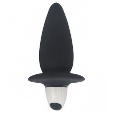 Чёрная силиконовая вибровтулка PLAY CANDI CORN POP BLACK - 8 см.