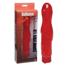Красный вибромассажёр Bullseye - 16,5 см.