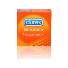 Презервативы с точечной структурой DUREX Sensation - 3 шт.