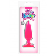 Малая розовая анальная пробка Jelly Rancher Pleasure Plug Small - 10,2 см.